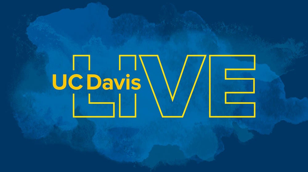 ֱ live logo over a blue paing splotch